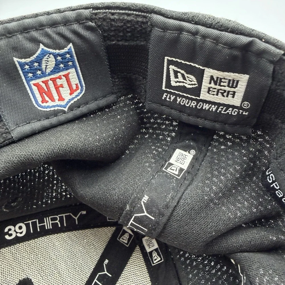 Atlanta Falcons New Era 39THIRTY Hat‎ NFL Stretch Fit Black Red